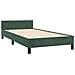 Giroletto senza Materasso Verde Scuro 90x190 cm in Velluto - Foto miniatura 7