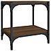 Mobile Tv Rovere Marrone 40x33x41cm Legno Multistrato E Acciaio - Foto miniatura 2