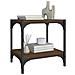 Mobile Tv Rovere Marrone 40x33x41cm Legno Multistrato E Acciaio - Foto miniatura 4