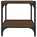 Mobile Tv Rovere Marrone 40x33x41cm Legno Multistrato E Acciaio - Foto miniatura 5