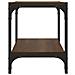 Mobile Tv Rovere Marrone 40x33x41cm Legno Multistrato E Acciaio - Foto miniatura 6