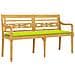 Panchina Batavia Cuscino Verde Chiaro 150cm Legno Massello Teak - Foto miniatura 3