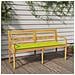 Panchina Batavia Cuscino Verde Chiaro 150cm Legno Massello Teak - Foto miniatura 1