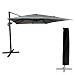 Ombrello Offset Molokai Quadrato 3x3m Grigio + Copertura - Foto miniatura 1