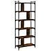 Libreria Rovere Fumo 6 Ripiani 76x32x192 Cm Legno Multistrato - Foto miniatura 2