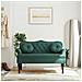 Panca con Cuscini Verde Scuro 120,5x65x75 cm in Velluto - Foto miniatura 1