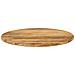 Piano per Tavolo Ø 90x2,5 cm Rotondo in Legno Massello di Mango - Foto miniatura 3