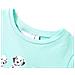 Maglietta Da Bambina Menta Chiaro 128 - Foto miniatura 3