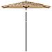 Ombrellone Giardino Con Palo In Acciaio Marrone 268x268x226 Cm - Foto miniatura 3