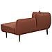 Chaise Longue Versione Sinistra Chevannes Bouclé Rosso Scuro - Foto miniatura 5