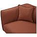 Chaise Longue Versione Sinistra Chevannes Bouclé Rosso Scuro - Foto miniatura 6