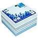 Info Cubo Da 400 Foglietti Adesivi 75 X 75 Mm - Certificato Fsc? - Colori Blu Riciclato, Blu Pastello, Blu - Foto miniatura 1