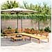 Set Divano Pallet Da Giardino 5 Pz In Legno Massello Di Acacia - Foto miniatura 1