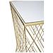 Tavolino Mf594 - Oro - Metallo - 50x50x100 Cm - Foto miniatura 4