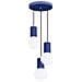 Sollux Lighting Lampada A Sospensione Halo 3p Ultramarine Sl.1740 - Moderno Lampada A Sospensione Oltremare 125x25x25 Cm - Foto miniatura 1