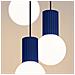 Sollux Lighting Lampada A Sospensione Halo 3p Ultramarine Sl.1740 - Moderno Lampada A Sospensione Oltremare 125x25x25 Cm - Foto miniatura 4