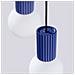 Sollux Lighting Lampada A Sospensione Halo 3p Ultramarine Sl.1740 - Moderno Lampada A Sospensione Oltremare 125x25x25 Cm - Foto miniatura 6
