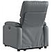 Poltrona Alzapersona Reclinabile Grigio in Similpelle - Foto miniatura 5