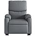 Poltrona Alzapersona Reclinabile Grigio in Similpelle - Foto miniatura 9