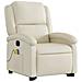 Poltrona Alzapersona Elettrica Reclinabile Crema in Similpelle - Foto miniatura 4