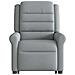 Poltrona Alzapersona Reclinabile Grigio Chiaro in Tessuto - Foto miniatura 5
