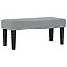Letto a Box Spring con Materasso e Panchina Grigio Chiaro 80x200 cm Tessuto - Foto miniatura 6