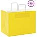 Sacchetti di Carta 250 pz con Manici Gialli 32x22x24 cm - Foto miniatura 1