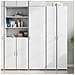Credenza Bianca 50x42,5x185 cm in Legno Multistrato - Foto miniatura 2