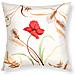 Set Di 2 Copricuscini 40x40 Cm Con Ricamo A Fiore E Spiga - Foto miniatura 1