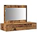 Tavolo da Toeletta Appeso - Legno Vintage - 100x40x70 cm - Foto miniatura 1