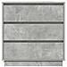 Armadio da Notte con cassetto Grigio cemento 71 x 34.5 x 75 cm - Foto miniatura 6