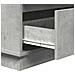 Armadio da Notte con cassetto Grigio cemento 71 x 34.5 x 75 cm - Foto miniatura 9