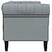 Divano Chesterfield Grigio chiaro 182.5 x 74.5 x 74.5 cm - Foto miniatura 5