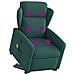 Poltrona Alzapersona Massaggiante Elettrica Verde Scuro Tessuto - Foto miniatura 3