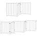Cancello Cani Porta Pieghevole Bianco 12 Pannelli 600 cm Pioppo - Foto miniatura 3