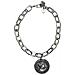 Collana Andro In Catena Rettangolare In Argento E Moneta In Stile Antico - Foto miniatura 1