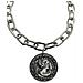 Collana Andro In Catena Rettangolare In Argento E Moneta In Stile Antico - Foto miniatura 2
