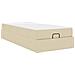 Struttura letto con materasso con materasso 2 pcs Crema Tessuto - Foto miniatura 1