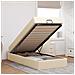Struttura letto con materasso con materasso 2 pcs Crema Tessuto - Foto miniatura 4