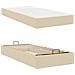 Struttura letto con materasso con materasso 2 pcs Crema Tessuto - Foto miniatura 5