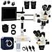 Mikroscopio Stereoscopico Trinoculare Jupiter Pro Msjp-t-sdms1 - Testa Rotante 360°, Zoom 7x-45x | Display 8"" E Illuminatore 56xled | Uso Professionale - Foto miniatura 1