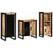 Set di mobili per il bagno 3 pcs Legno di mango massello - Foto miniatura 2