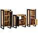 Set di mobili per il bagno 3 pcs Legno di mango massello - Foto miniatura 3