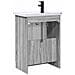 Set di mobili per il bagno Sonoma grigio 56 x 37,5 x 81 cm - Foto miniatura 6