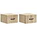 Mobiletto da notte a muro 2 pcs Rovere Sonoma 34,5 x 33 x 20 cm - Foto miniatura 1