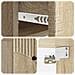 Mobiletto da notte a muro 2 pcs Rovere Sonoma 34,5 x 33 x 20 cm - Foto miniatura 8