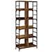 Libreria Legno antico 78,5 x 33 x 188,5 cm metallo PB - Foto miniatura 1