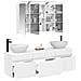Set di Armadi da Bagno 4 pcs Bianco 100 x 14,5 x 70 cm - Foto miniatura 3