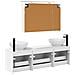 Set di Armadi da Bagno 4 pcs Bianco 100 x 14,5 x 70 cm - Foto miniatura 8