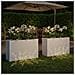 Vaso da giardino 2 pz Bianco 80 x 20 x 49 cm - Foto miniatura 3